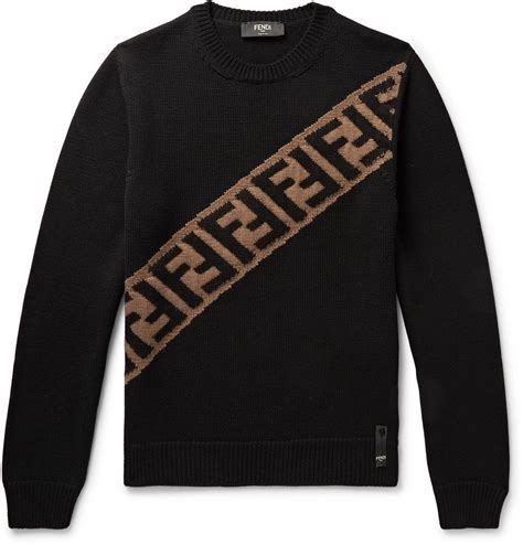 fendi logo sweater mens|men's fendi jumpsuit.